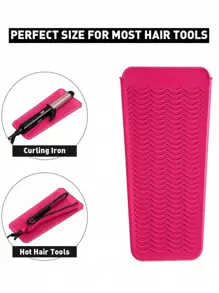 1 pieza Funda resistente al calor para plancha de pelo, Almohadilla para rizador, Bolsa de almacenamiento con orificio para colgar, Estuche para plancha, Alfombrilla de aislamiento de silicona, Adecuado como regalo, Almohadilla de silicona portátil para viaje para rizador y herramientas de peinado - Enfriamiento rápido, Bolsa de maquillaje universal para viaje Bolsa esencial de cosméticos, Bolsa de maquillaje imprescindible para festivales, Bolsa de maquillaje, Bolsa de maquillaje, Bolsa de maquillaje, Bolsa de almacenamiento de maquillaje, Rosa, Artículos esenciales de viaje para vacaciones de invierno 2024, Bolsa de artículos esenciales para vacaciones, Bolsa de maquillaje, Bolsa de maquillaje, Regalos para mujeres, Regalos de Navidad, Ideas de regalo para mujeres - Multicolor - Ver 5