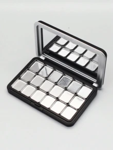 1pc Empty Tray Powder Blush Makeup Eyeshadow Replacement Storage Case Lipstick Subcontract Pressure Tray Case With Mirror DIY Eyeshadow Subcontract Magnet Eyeshadow Storage Case Empty Tray Free Combination Of Original Makeup Case - Multicolor - View 10