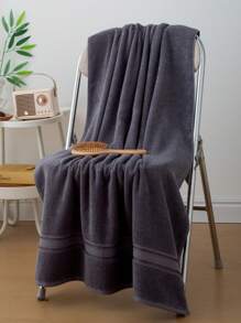 1pc Lightweight & Thin Bath Towel, Dark Gray Color, Minimalist Broken Pattern Design, Extra Large 86*160cm Rectangle For Adults, Men & Women, Swimming, Bathing, Wrap Around; Also Available In 40*76cm Face Towel Or 34*34cm Handkerchief Size, Quick-Drying, Absorbent, Soft, Suitable For Bathroom, Hotel, Gym, Travel, Holiday Gift, Beach, Outdoor, Salon, Barbershop Shower Towels For Beauty Salon, Hotel Sports,Home Essentials, Towel, Skin Care Bath Towel Sheet