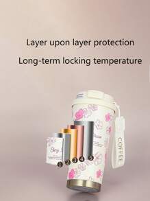 定制个性化铃兰汽车咖啡杯不锈钢双层隔热旅行杯 - 多色 - 查看 5