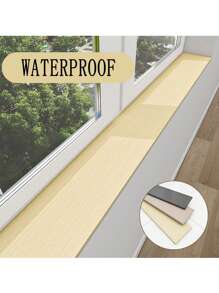 1 Roll Of 20cm*500cm Window Sill Board Self-Adhesive Window Frame Set Wood Grain Board Bay Window Pad Door Window Sill Renovation Sticker Waterproof Moisture-Proof Sun-Proof Non-Fading Sticker Very Suitable For Dormitory And Bedroom Wallpaper Decoration, Renovation Stickers Peel Wall Panels, Wall Paper, Wallpapers, Spring Decoration Items Refresh Your Home, Rama Decoration Stickers Easter Gifts Birthday Graduation Wall Stickers Room Decor Wall Decor Wall Sticker