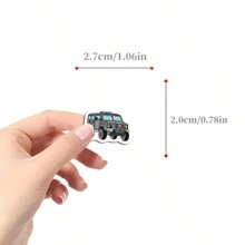 500pcs Car Stickers Roll, Aesthetic Vinyl Decals For Scrapbook, Journaling, Laptop, Bumper, Skateboard, Water Bottles, Computer, Phone, Perfect Gifts, Transport Theme, Waterproof - Multicolor - View 2