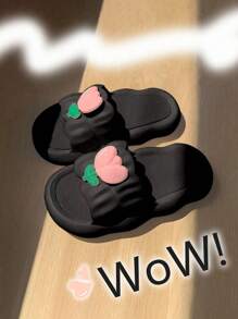 Women's Slippers For Outdoor & Indoor Wear, Thick Sole Anti-Slip, Cute & Comfortable, Suitable For Summer & Winter