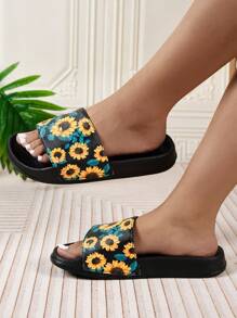 New Fashion Lightweight & Comfortable Slip-On EVA Sole Non-Slip Simple Slippers For Women, Versatile Indoor/Outdoor Wear