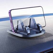 1 件装汽车导航仪表盘防滑手机支架 - 黑色 - 查看 6