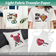 10PCS A4 Heat Transfer Paper For Inkjet Printers - Easy DIY For T-Shirts & Cups - Mother's Day Gift For Creative Projects - White - View 3