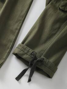 AKARMY Men's Casual Cargo Pants 850g Pants / 1 Pcs Pants / 100% Cotton Camo Pants Combat Work Pants With 8 Pockets(No Belt) - xanh quân đội - Xem 10