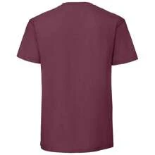 Fruit of the Loom Mens Iconic 195 Premium Ringspun Cotton TShirt (Burgundy) - 195gsm 100% Combed Ringspun Cotton - 酒紅色 - 查看 2