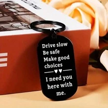 Gifts For Boyfriend, Drive Handsome I Need You Here With Me Keychain For Men, Birthday Gifts For Husband, Father's Day Gifts For Dad - Multicolor - View 2
