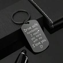 Gifts For Boyfriend, Drive Handsome I Need You Here With Me Keychain For Men, Birthday Gifts For Husband, Father's Day Gifts For Dad - Multicolor - View 1