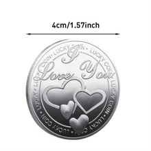 1 Stück Glücksmarke: Moderne Metallhandwerkskunst, Valentinstaggeschenk