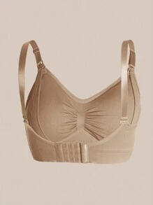 Hart & Haze 3 chiếc áo ngực cho con bú bằng nylon dành cho bà bầu, màu đen, đỏ tía, tông màu da sẫm, áo ngực cho con bú không đường may, thoải mái, gợi cảm, khóa cài phía trước - Nhiều màu - Xem 9