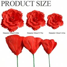 Flor de Peônia Artificial Grande, Decoração Realista de Flor Artificial Grande, Adereços para Casamento e Banquete, Artesanato DIY, Decoração de Sala de Estar, Decoração Interna e Externa