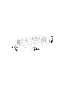 1/4/5/6/7/10pcs Set Simple Transparent Drawer Storage Boxes, Makeup Organizer Boxes, 4 Size Options - Multi-Purpose Storage, Suitable For Desk, Cabinet, Vanity, Can Store Cosmetics And Skincare, Home Decor, Bedroom Decor, School Supplies - Wave Pattern Transparent - View 11