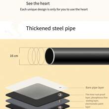 1pc Reinforced Simple Wardrobe Organizer Storage, Dust-Proof Rented House Cabinet With Shelves, Modern Minimal - Multicolor - View 12