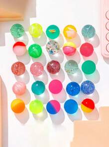 5 piezas/10 piezas/20 piezas Pelotas elásticas flotantes interesantes, pelotas rebotadoras creativas y económicas para aliviar el estrés, pequeños obsequios para fiestas y reuniones, juguetes de alivio de presión muy buenos con etiquetas suaves
