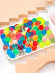 5 piezas/10 piezas/20 piezas Pelotas elásticas flotantes interesantes, pelotas rebotadoras creativas y económicas para aliviar el estrés, pequeños obsequios para fiestas y reuniones, juguetes de alivio de presión muy buenos con etiquetas suaves