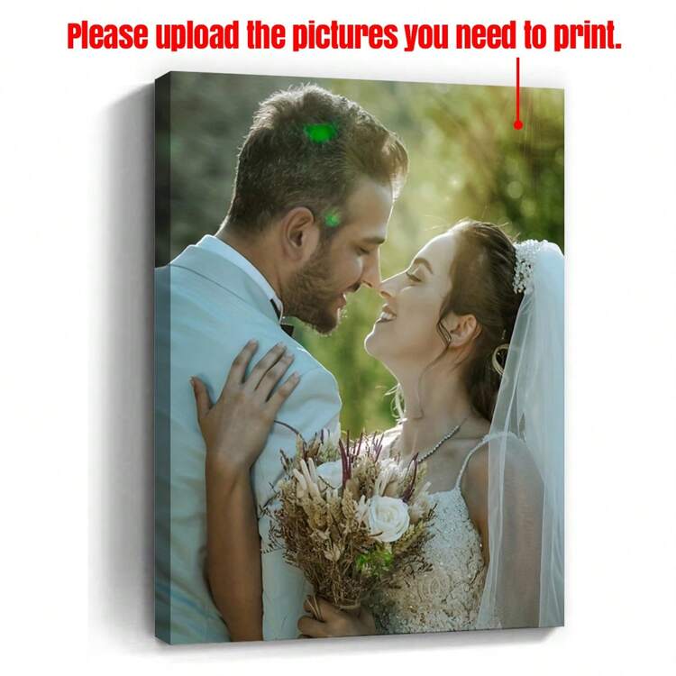 1Pc Customizable Framed Canvas Art Photo Print For Home Decor - Personalized Wall Hanging With Pine Wood Frame For Living Room, Bedroom, Home Office - Fashion-Themed Art Print For Anniversary, Pet, Couple Canvas Wall Art, Optional Frame, Multi-Functional, Ornamental, Tea Room, Home, Garden, Office, For Anniversaries, For Valentine's Day, For Mother's Day, For Birthdays, For Father's Day, For Graduation, For Weddings, For Housewarming,Xmas Decoration,High-Quality - Multicolor - View 10