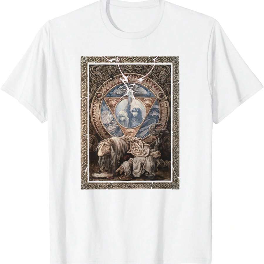 The Dark Crystal Ornate Poster T-Shirt - 白色 - 查看 1
