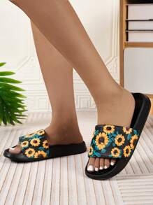New Fashion Lightweight & Comfortable Slip-On EVA Sole Non-Slip Simple Slippers For Women, Versatile Indoor/Outdoor Wear