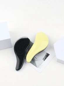 1 件装蓬松发梳，长齿和短齿，不打结，缓解毛躁，顺滑发梳，便携式头部经络按摩梳，头皮排毒刷，缠结发刷，适合卷发、浓密发质、自然发质、直发、细发、湿发或干发的发刷 - 粉色 - 查看 9