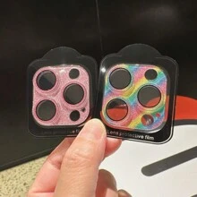 Glitter Rhinestone Camera Lens Screen Protector Compatible With Fashionable Full Coverage Tempered Glass Camera Lens Protector With Scratch Resistant And Glossy Finish, Compatible With IPhone 14-16 Pro Max Integrated Mobile Phone Camera Protective Rim Steel Sheet Transparent Rhinestone Lens Film