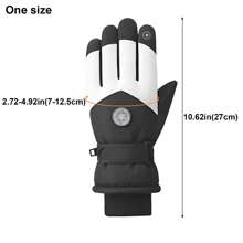 Găng tay trượt tuyết mùa đông Unisex bằng da chống trượt, màn hình cảm ứng, chống thấm nước, đi xe máy, đạp xe, hoạt động ngoài trời mùa đông, găng tay mùa đông, - Nhiều màu - Xem 4