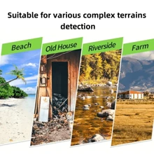 专业手持伸缩式金属探测器，高精度地面搜索装置，防水大型搜索线圈，智能声音和数字识别金、银、铜、铁 - 偵測器 - 查看 6