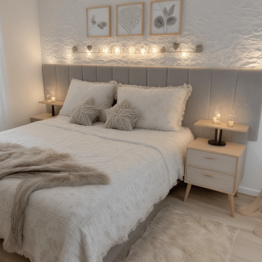 Dubai Modular Headboard Kit For Rectangular Upholstered Box Bed With 20x45 Cm Plate - 淺灰色 - 查看 1