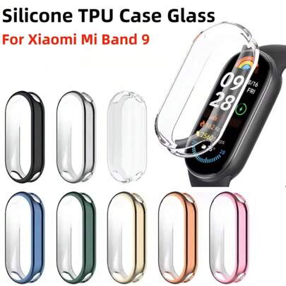 Custodia in silicone TPU per Mi Band 9, protezione schermo e paraurti per copertura Mi Band 9