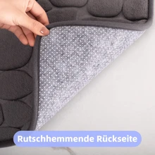 Tapis de sol de salle de bain en velours plat épais, simple et moderne, résistant, absorbant l'eau, antidérapant, toilettes à domicile, paillasson à séchage rapide, flocage