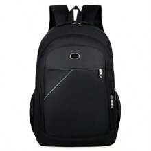 Mochila simples de grande capacidade, 1 unidade, 47 * 32 * 15 cm, mochila casual para computador de negócios, mesmo estilo para homens e mulheres, bolsa de viagem de negócios simples e elegante, bolsa de estudante leve e à prova d'água