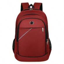 Mochila simples de grande capacidade, 1 unidade, 47 * 32 * 15 cm, mochila casual para computador de negócios, mesmo estilo para homens e mulheres, bolsa de viagem de negócios simples e elegante, bolsa de estudante leve e à prova d'água
