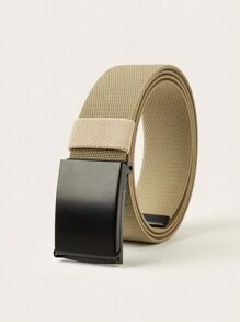 1 chiếc thắt lưng đàn hồi đa năng cho nam, cỡ lớn 130cm, viền có thể điều chỉnh, thích hợp cho mùa hè, mùa thu, mùa thu, Halloween, phụ kiện thu đông, thích hợp cho thanh thiếu niên, thanh niên, nam giới, thường ngày, ngoài trời, thể thao, kỳ nghỉ, quà tặng tốt nghiệp, sinh nhật, trang phục hàng ngày - Thắt lưng khóa nắp màu đen dành cho nam giới - Xem 6