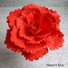 Flor de Peônia Artificial Grande, Decoração Realista de Flor Artificial Grande, Adereços para Casamento e Banquete, Artesanato DIY, Decoração de Sala de Estar, Decoração Interna e Externa