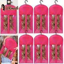 6PCS Hair Extension Holder Wig Storage For Multiple Wigs Holder Wig Bags Storage With Hanger Hair Extension Storage Wig Hanger For Multiple Wigs Hair Extensions, Wigs & Accessories (3/6PCS) - Multicolor - View 11