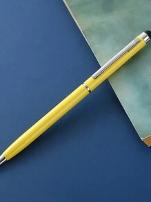 Customized Text/Logo Stainless Steel Pen, Metal Capacitive Stylus, Round Ball Pen For Advertising, Touch Screen Pen For Tablet Back To School,Office Decor - 13.5*0.75cm - View 7