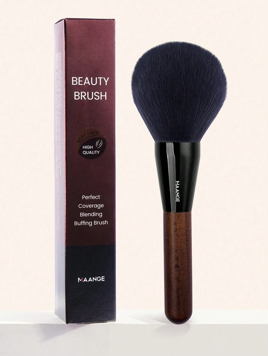 MAANGE 1件/3件套专业化妆刷套装，包含散粉刷、双头眼影刷、大号柔软密实腮红刷，适用于化妆晕染、旅行化妆、美容礼品、粉底刷、遮瑕刷、腮红刷、修容刷、古铜粉刷、散粉刷、粉底刷、腮红刷、赠品