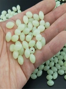 100 Peças Linha de Conta de Pesca Brilhante/Fosforescente, Acessórios de Isca para Pesca de Rio/Mar