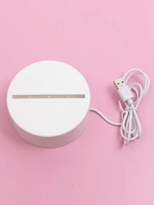 1 pieza Tablero de escritura luminoso 3D con bolígrafo borrable y una luz de noche USB novedosa con luz decorativa para mesa y lámpara de escritorio LED única - Amarillo - Ver 4