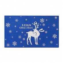 Doormat Anti Skid Christmas Door Mat Indoor & Outdoor Dirt Trapper Welcome Mats Small Carpets Xmas Door Decoration Entrance Floor Mat - Blue - View 5