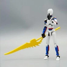 T13 可动人偶已组装完毕。这是一套包含多种颜色的泰坦13可动人偶套装。套装中还包含一个3D打印的T13幸运机器人模型和一个诺瓦13可动人偶。 - 彩色 - 查看 15