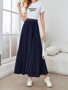 Women's Minimalist Elegant Versatile Fashion Pleated Skirt