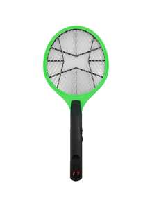 1 Pieza Raqueta eléctrica Mata Insectos Mosquitos, Moscas Recargable con Clavija para Pared. con botón de accionamiento e Interruptor de Seguridad - Multicolor - Ver 2