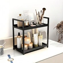 1/2pcs 2-Tier Iron Desktop Spice Rack, Portable Polished Kitchen Storage Shelf With Layers, Suitable For Home Organization - Perfect For Kitchen, Bathroom, Bedroom Accessories - Multicolor - View 11