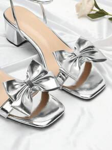 2pcs Fashion Double Layered Bowknot Removable Shoe Clips, Decorated With Faux Leather Material, Suitable For High Heels, Sandals, Wedding, Graduation, Valentine's Day