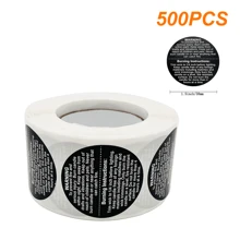 1 cuộn 500 nhãn cảnh báo nến, nhãn dán nhãn an toàn nến tròn 38mm/1,5 inch, 3 màu tùy chọn, dùng để làm nến, lọ đựng nến tự làm - Nhiều màu - Xem 15