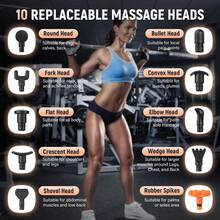 SEJOY Massage Gun Deep Tissue For Athletes Percussion Massager 30 Speed 10 Heads - 1 - Xem 11