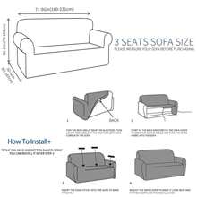 Sofa Cover For Cushion Sofa 1/2/3/4 Seater Elastic Sofa Cover Sofa Cover Furniture Protector With Elastic Band At The Bottom, Suitable For Children, Pet Dogs - màu nâu - Xem 6