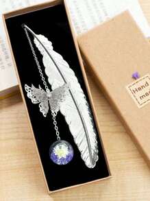 1pc Butterfly Bookmark,Bookmarks Gifts,Elegant Reading Accessories For Book Lovers,Students,Writers, Readers,Ideal Gift For Birthdays, Graduations, And General Gifting,Valentine's Day Gifts,Mother's Day,Teacher's Day,Birthday Gift For Students(Gift Box Not Included)
